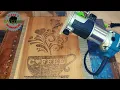 Lagu Freehand Router Carve Instant Coffee Wood Stain Sign