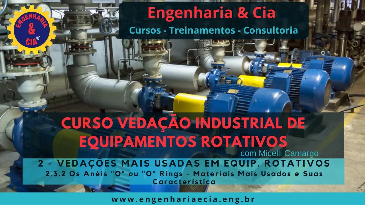 2.3.2 Anéis O ou O Ring : Materiais mais Usados | Curso VEDAÇÃO INDUSTRIAL DE EQUIPAMENTOS ROTATIVOS
