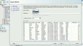 Importing an Excel file into Oracle database by using Oracle SQL Developer