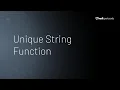 Unique String Function Hudl Sportscode