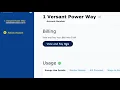 How to use Versant Power Online Services