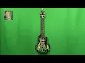 WowWee 2011 Series 3 Paper Jamz - Green Flames Guitar