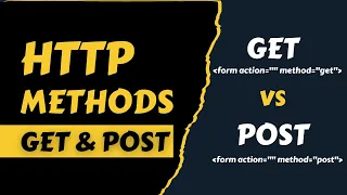 HTTP Methods - GET POST Differences Between Get and Post