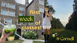 first week of college Cornell performative male contest chaotic schedules and good food