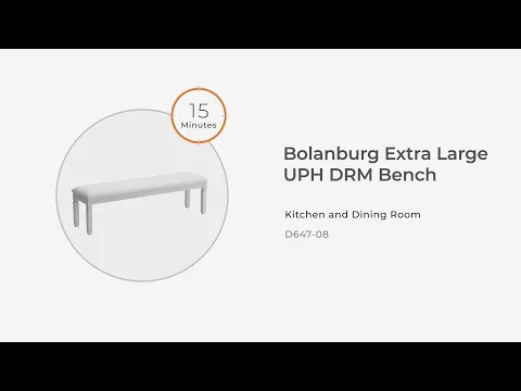 Bolanburg - Extra Large UPH DRM Bench - Brown / Beige