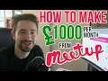 How I Make 1000 per month as a Meetup organizor