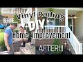 TIPS FOR INSTALLING VINYL RAILING DIY HOME IMPROVEMENT Front Porch Railing Makeover Project