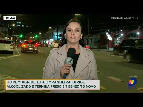 Homem agride ex-companheira, dirige alcoolizado e termina preso em Benedito Novo