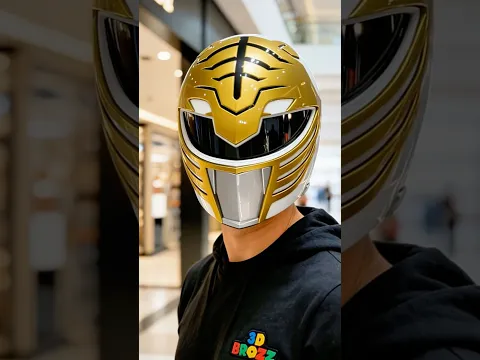 Capacete power rangers branco, disponível em nosso site! Feito em 3D