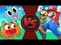 Lagu MARIO and LUIGI vs GUMBALL and DARWIN! (Amazing World of Gumball vs Mario Meme) CARTOON FIGHT CLUB