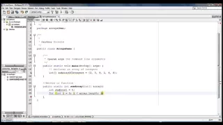 Creating Initializing and Accessing an Array in JAVA