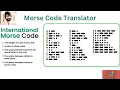 46 Morse Code Translator Using HTML CSS JAVASCRIPT