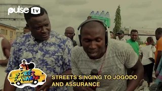 nigerians sing to jogodo by tekno and assurance by davido street karaoke pulse tv