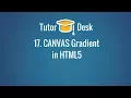 Canvas Gradient in HTML5