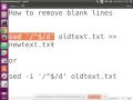 How to remove blank lines using sed in bash Feb 12 2017
