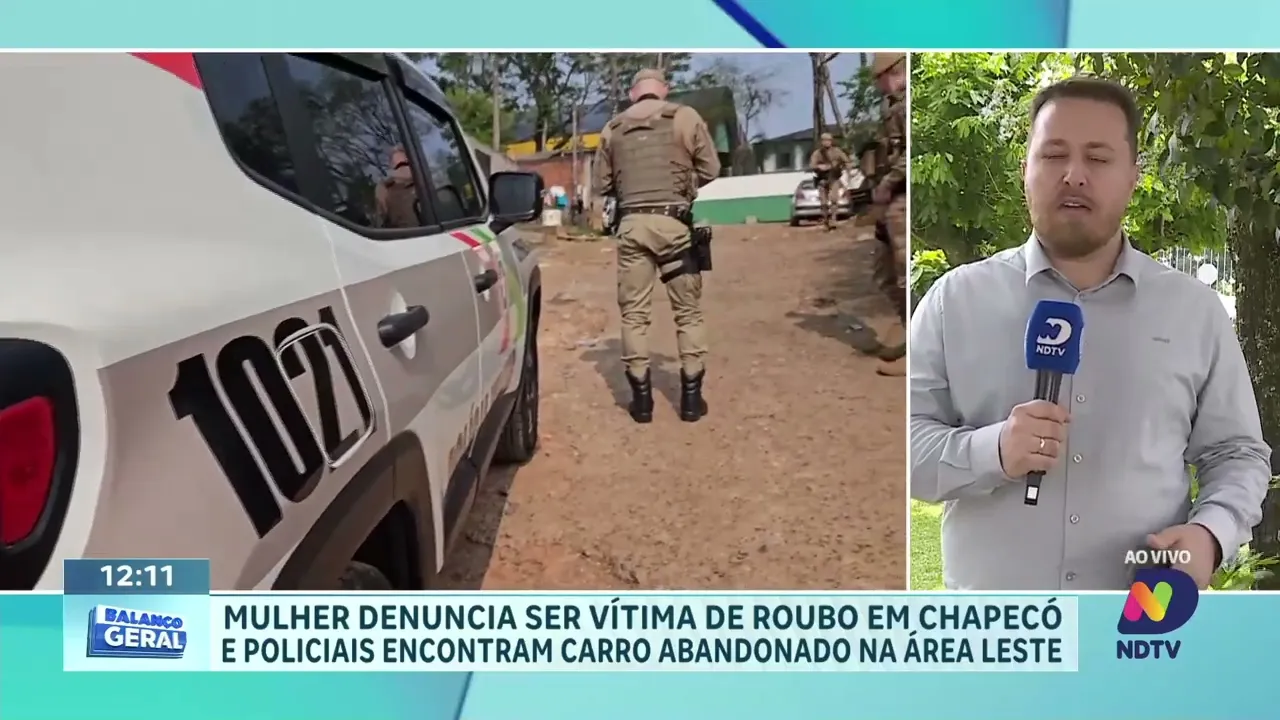 Mulher aciona a PM após ser vítima de roubo em Chapecó