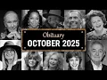 Obituary Famous Faces WE LOST in October 2025
