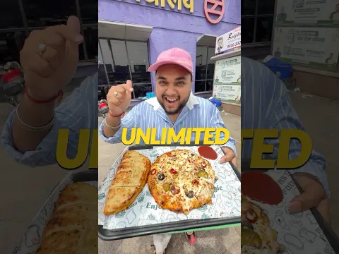 I Got UNLIMITED Pizza & Garlic Bread for ₹150 😱😱 #shorts #unlimited