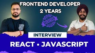Frontend Developer Mock Interview React Next js Real Interview Experience
