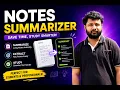 Notes Summarizer Summarize Long Notes in Seconds Hindi