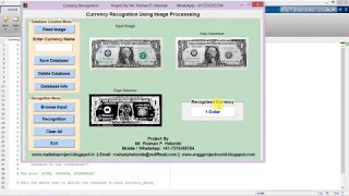 Matlab Code for Currency Recognition and Classification Using Image Processing IEEE Based Project