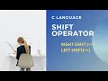 Lec - 19 Shift Operator programming in C programming tutorial