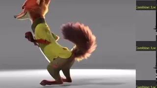 Zootopia BTS Nick Wilde s Butt Wiggle