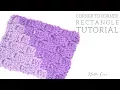 CROCHET Corner to Corner Rectangle Bella Coco