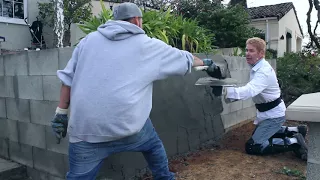 stucco to cover block walls or exterior plaster 