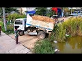 Lagu Wonderful Project.! Landfill Delete Flooded By Dozer with 5Ton Truck unloading