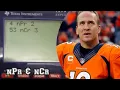 Peyton Manning Teaches Permutations and Combinations