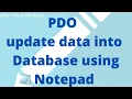 PDO CRUD operation Update query using PDO