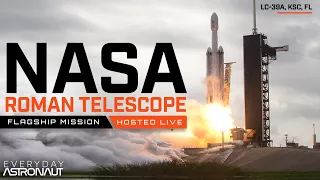 Watch SpaceX launch NASA's flagship Nancy Grace Roman Space Telescope on a Falcon Heavy!