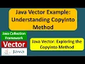Java Vector Example Understanding CopyInto Method Java Collection Framework