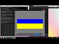 Ukraine Ucrania ukrainian flag in python