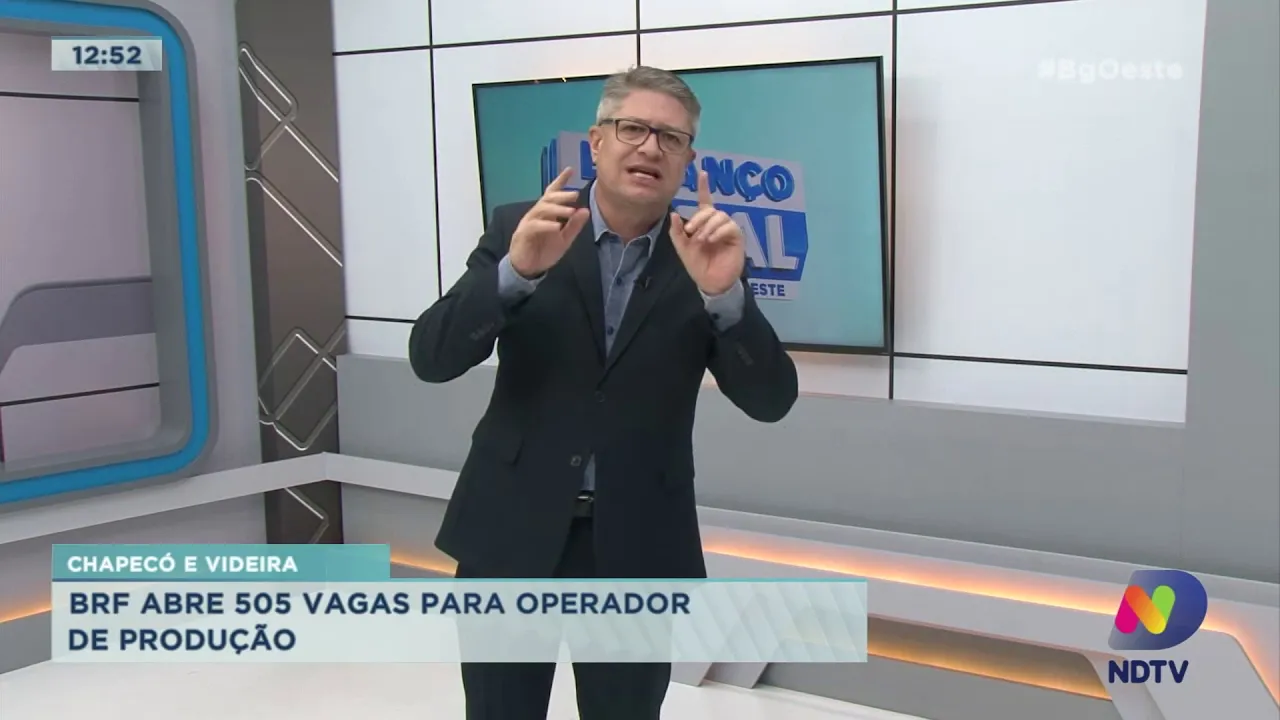 Chapecó e Videira: BRF abre 505 vagas para operador de produção