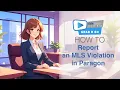How to Report an MLS Violation in Paragon Grab n Go