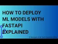 How to Deploy ML Models with FastAPI Explained