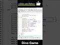 Dino game in C Subscribe for source code