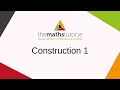 Construction 1 Bisector of an angle using only compass and straight edge