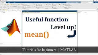 how to use mean function in matlab Matlab functions Matlab Tutorial