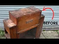 Art Deco Writing Bureau Cabinet Restoration | Furniture Refinish  