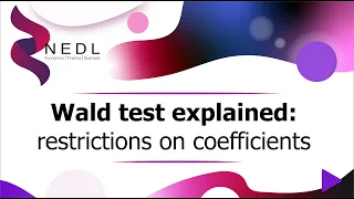 Wald test explained restrictions on coefficients Excel