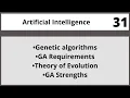 Genetic algorithms Artificial Intelligence in Urdu Hindi LECTURE 31 CSC462