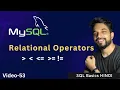 - 53 MySQL Relational Operators MPrashant