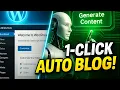 WordPress One-Click Auto Blogging with AI Full Automation Guide 2025