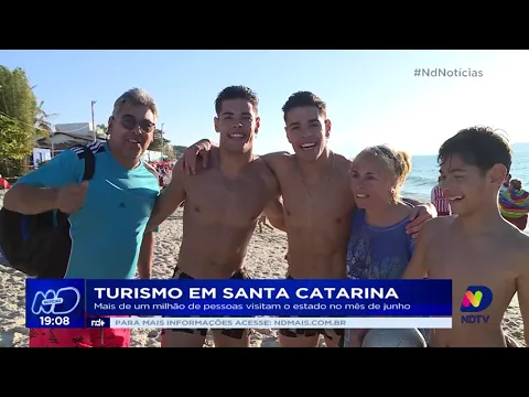 Mais de um milhão de pessoas devem visitar Santa Catarina no mês de junho