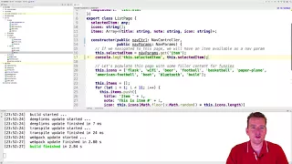 Ionic Mobile Apps S1P21 List Component using the ngIf to show selected item