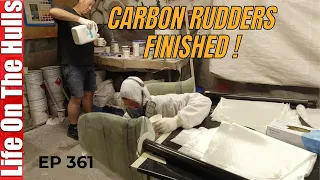 Carbon Rudders and Thru Hulls – Vital Jobs for Launch Day Ep361