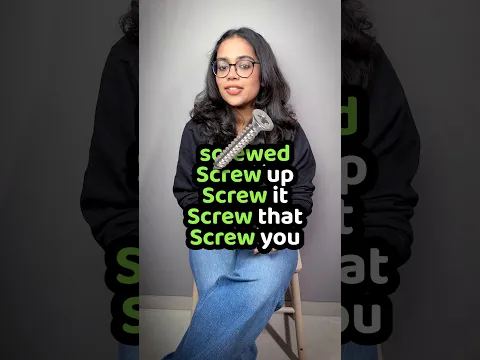 Daily English Phrases With SCREW | Screw Up, Screw Around | Improve Spoken English With Ananya